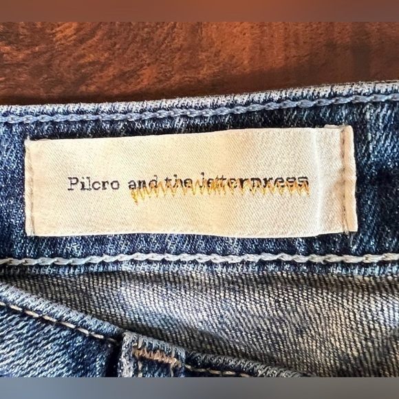 ANTHROPOLOGY Pilcro & The Letterpress Denim Shorts Stet Fit Low Rise size 27 - Picture 6 of 9